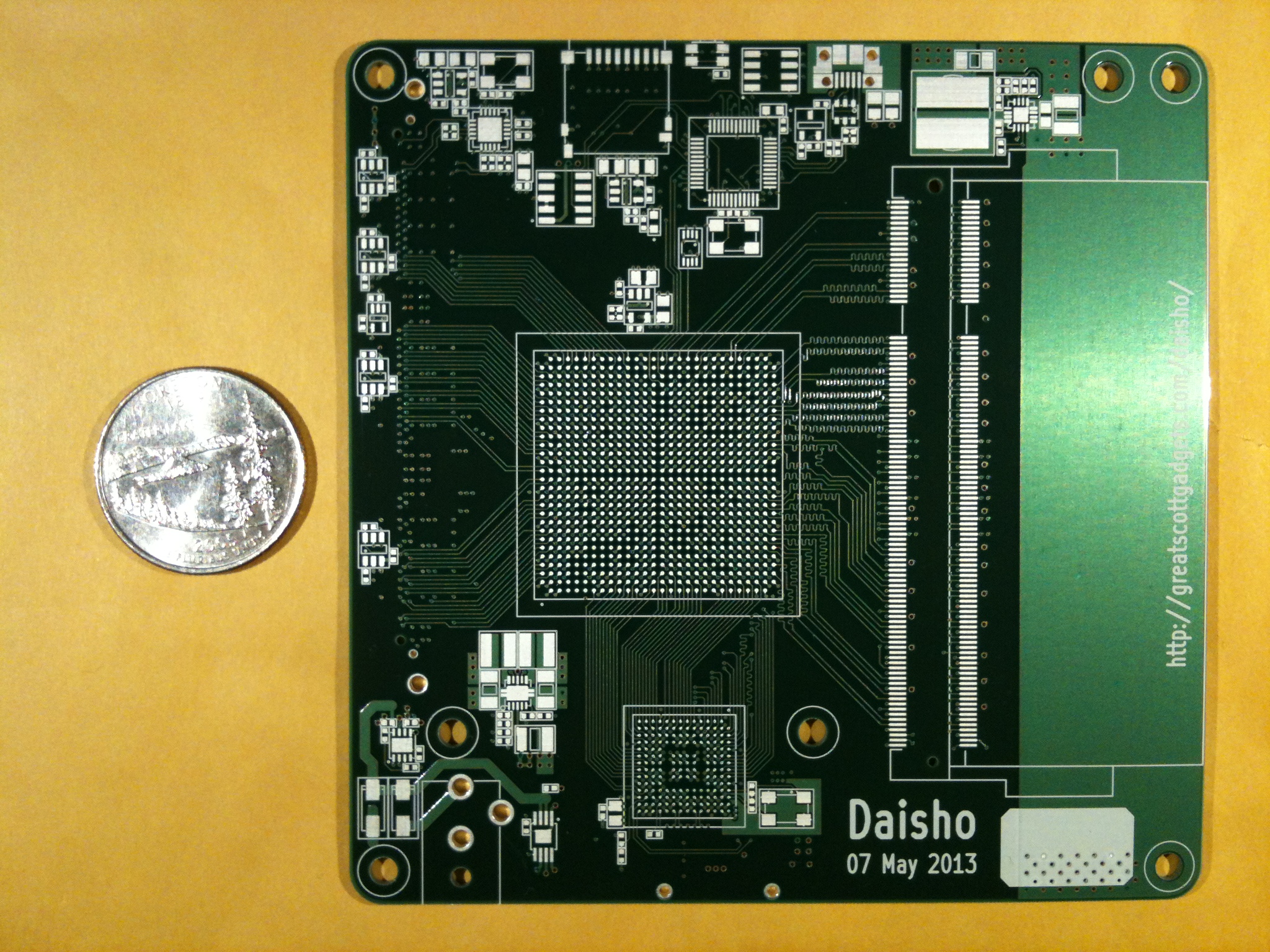 First fabricated Daisho project main boards are back from manufacturing.
