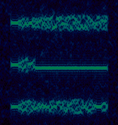 Iridium bursts on multiple frequencies