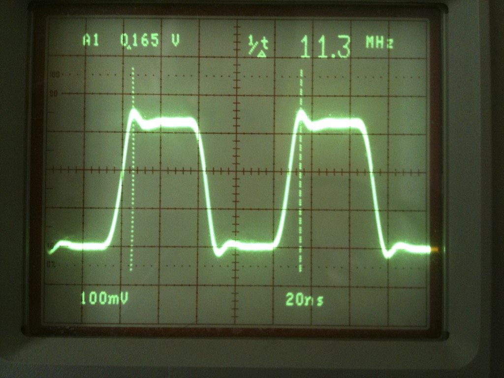 Audio MCLK signal -- 11.2896MHz for a 44.1kHz sampling rate