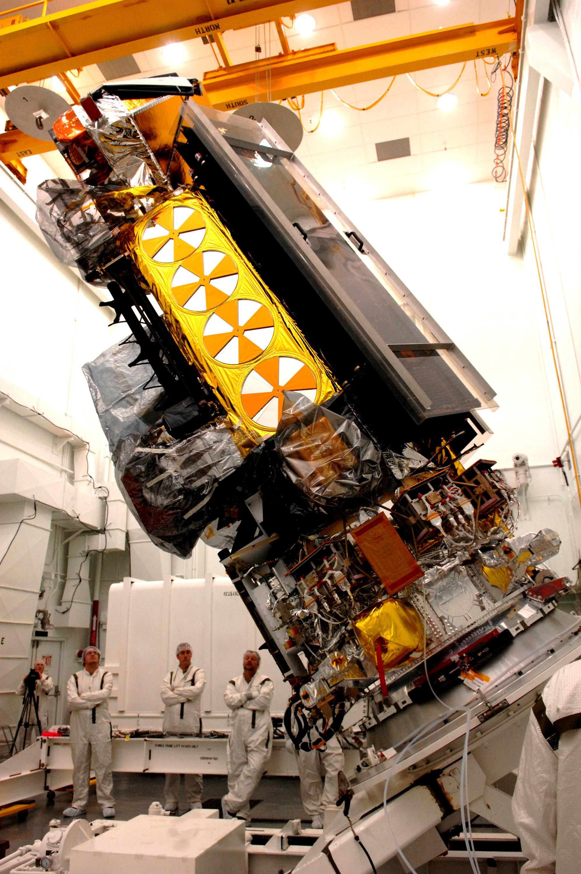 NOAA POES satellite during preparation for launch, Credit: NOAA